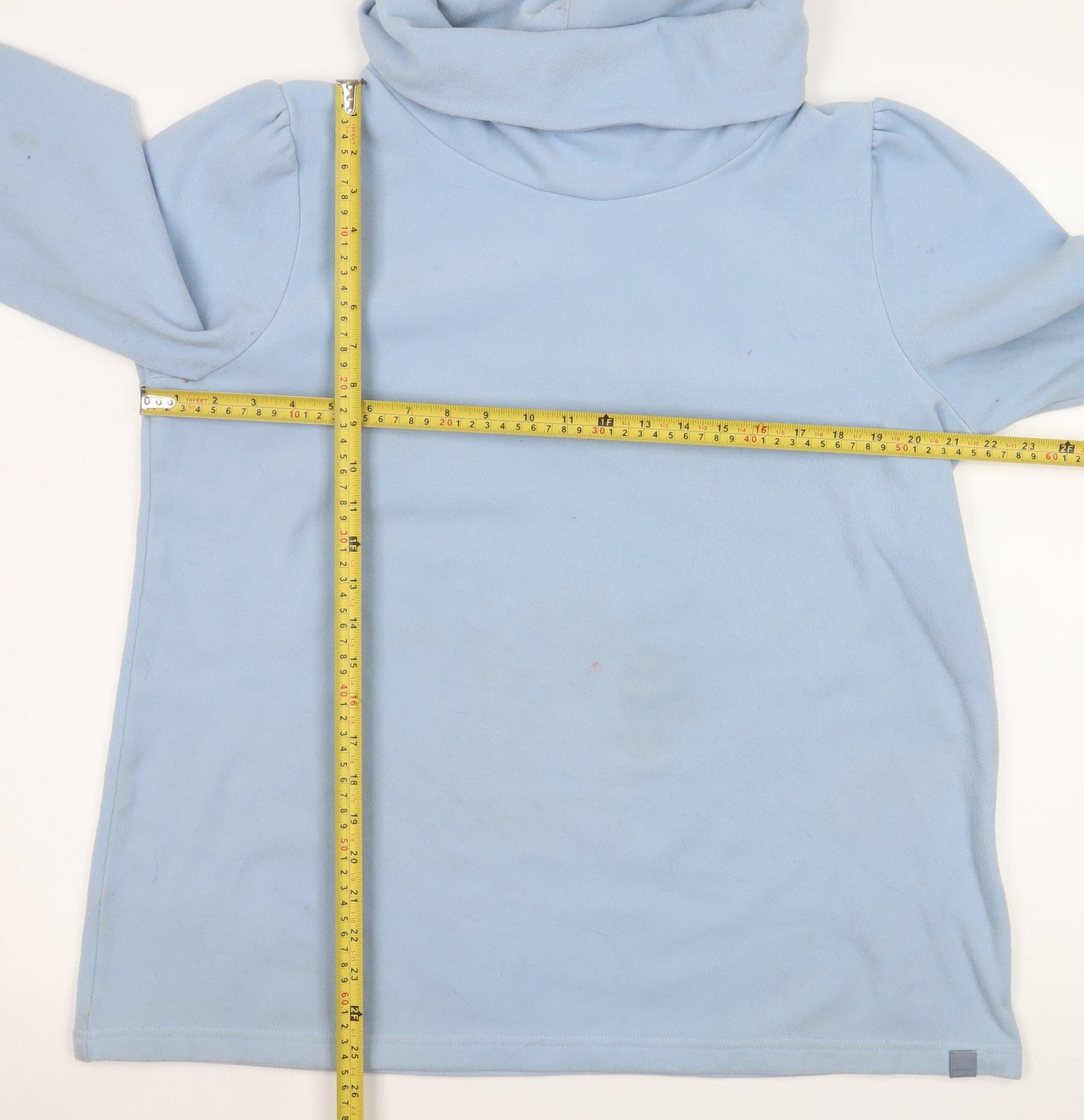 Regatta Women's Light Blue Fleece Pullover UK 16 Cowl Neck Sweatshirt