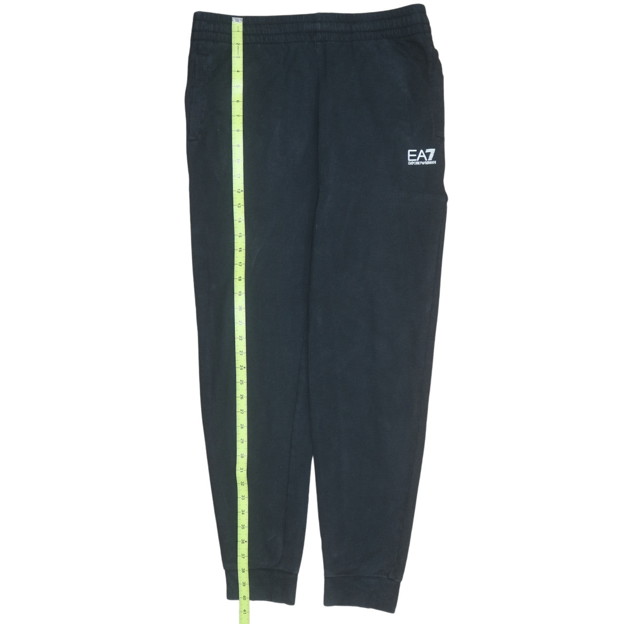 Emporio Armani EA7 Men's Black Joggers Regular Fit Stretch