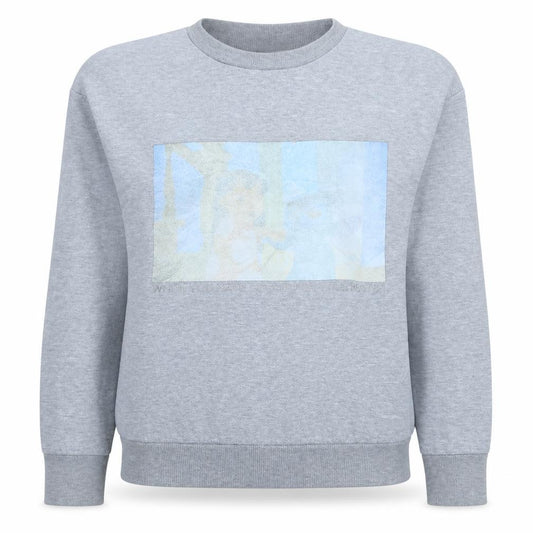 Disney Women Grey Sweatshirt XS Classic Crew Neck Lilo & Stitch Print