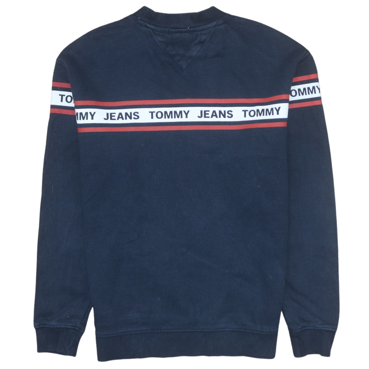 Tommy Jeans Men's Blue XS Relaxed Fit Logo Sweatshirt Pullover