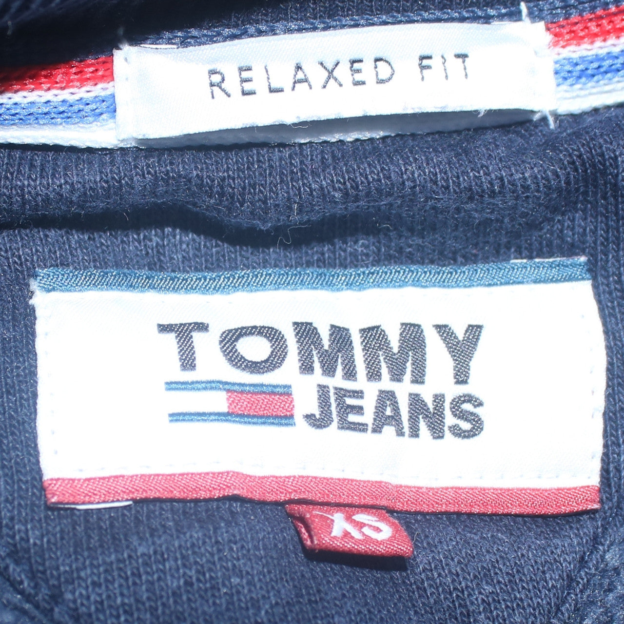 Tommy Jeans Men's Blue XS Relaxed Fit Logo Sweatshirt Pullover