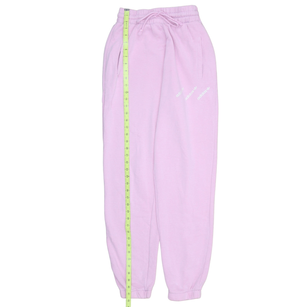 Adidas Women Pink Size 8 Jogger Sweatpants Elastic Waist Cotton Blend