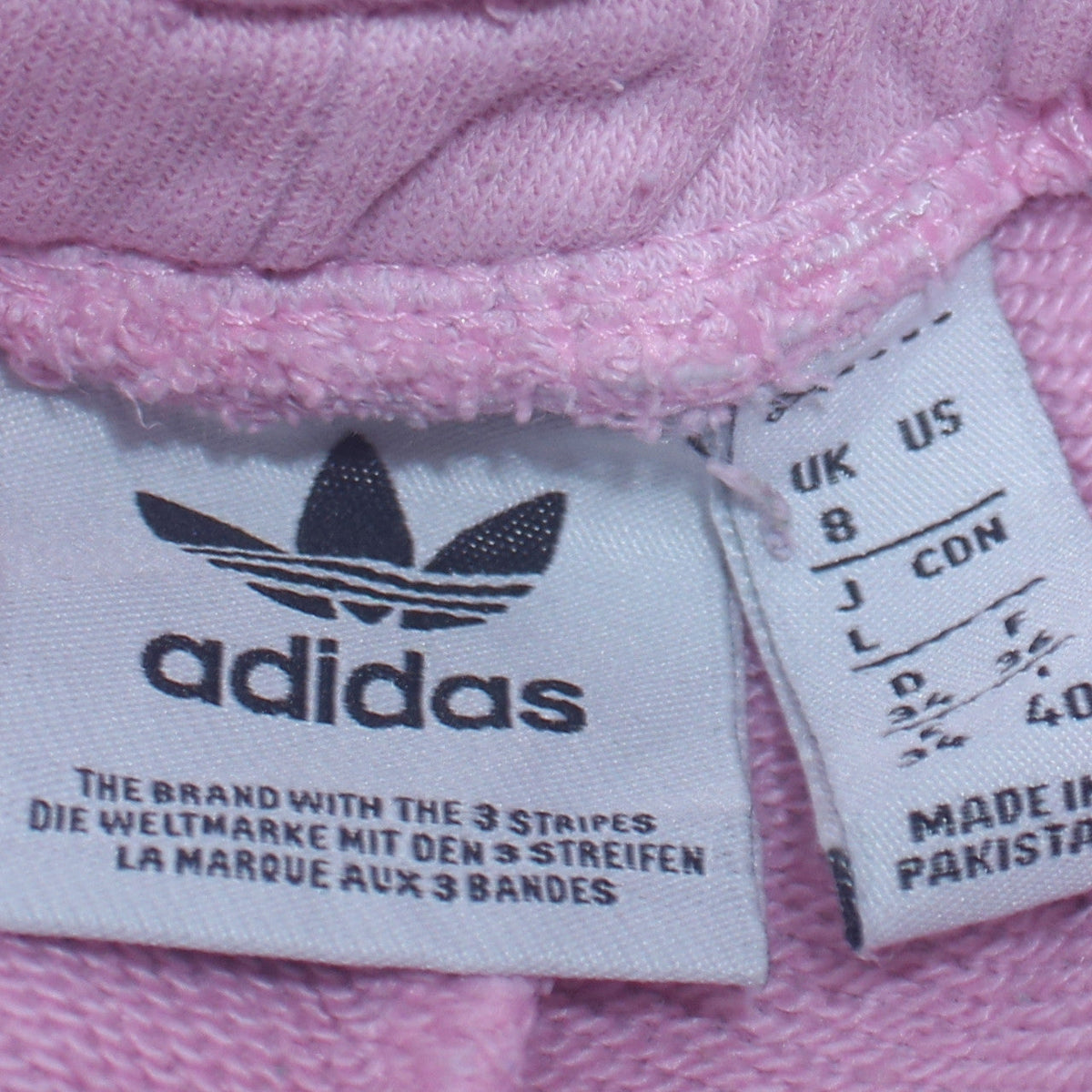 Adidas Women Pink Size 8 Jogger Sweatpants Elastic Waist Cotton Blend
