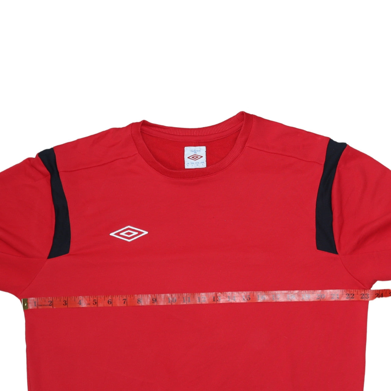 Umbro Men's Red Crew Neck Sweatshirt L Regular Fit Sportswear