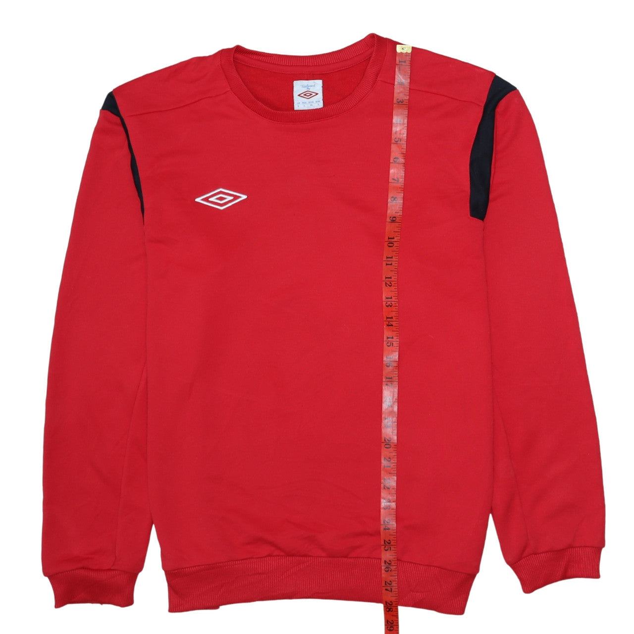Umbro Men's Red Crew Neck Sweatshirt L Regular Fit Sportswear
