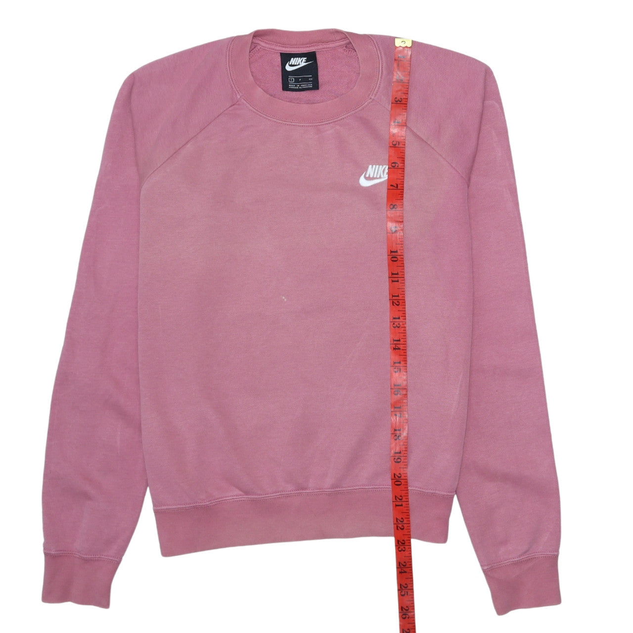 Nike Womens Pink Crew Neck Pullover Sweatshirt Small