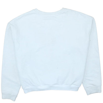 Levi's Women's White Logo Crew Neck Pullover Sweatshirt Size S