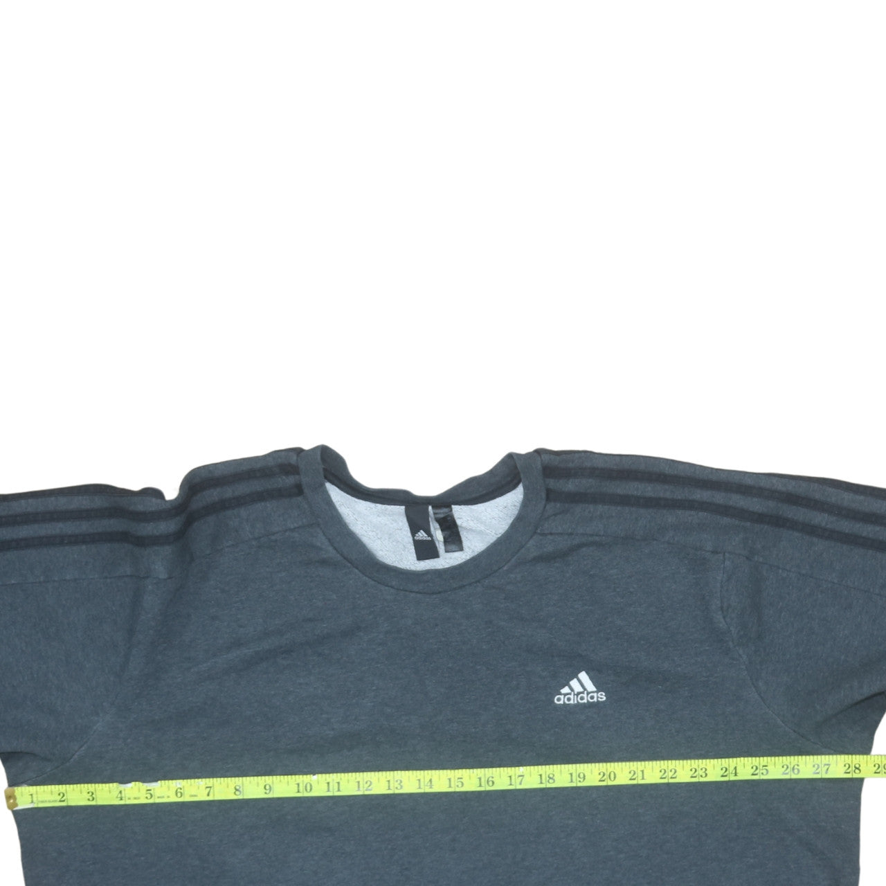 adidas Men's Grey Pullover Sweatshirt Size L Crew Neck Fleece