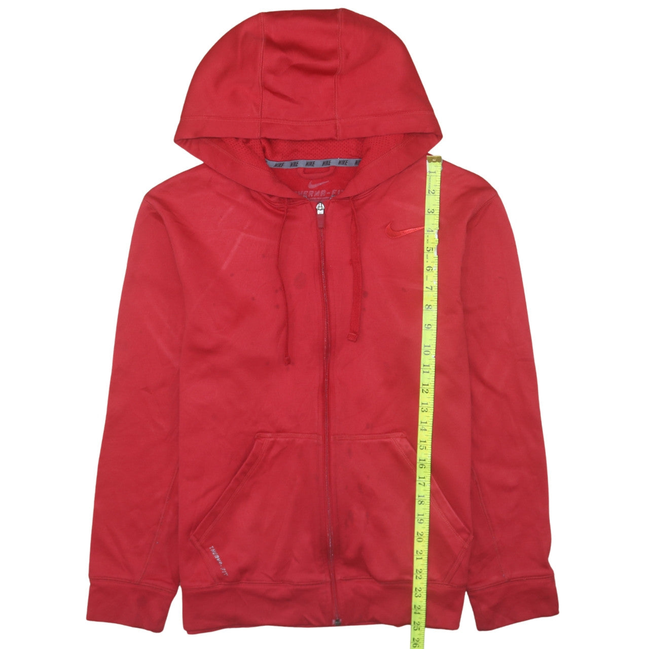 Nike Men's Red Therma-Fit Full Zip Hoodie Size M