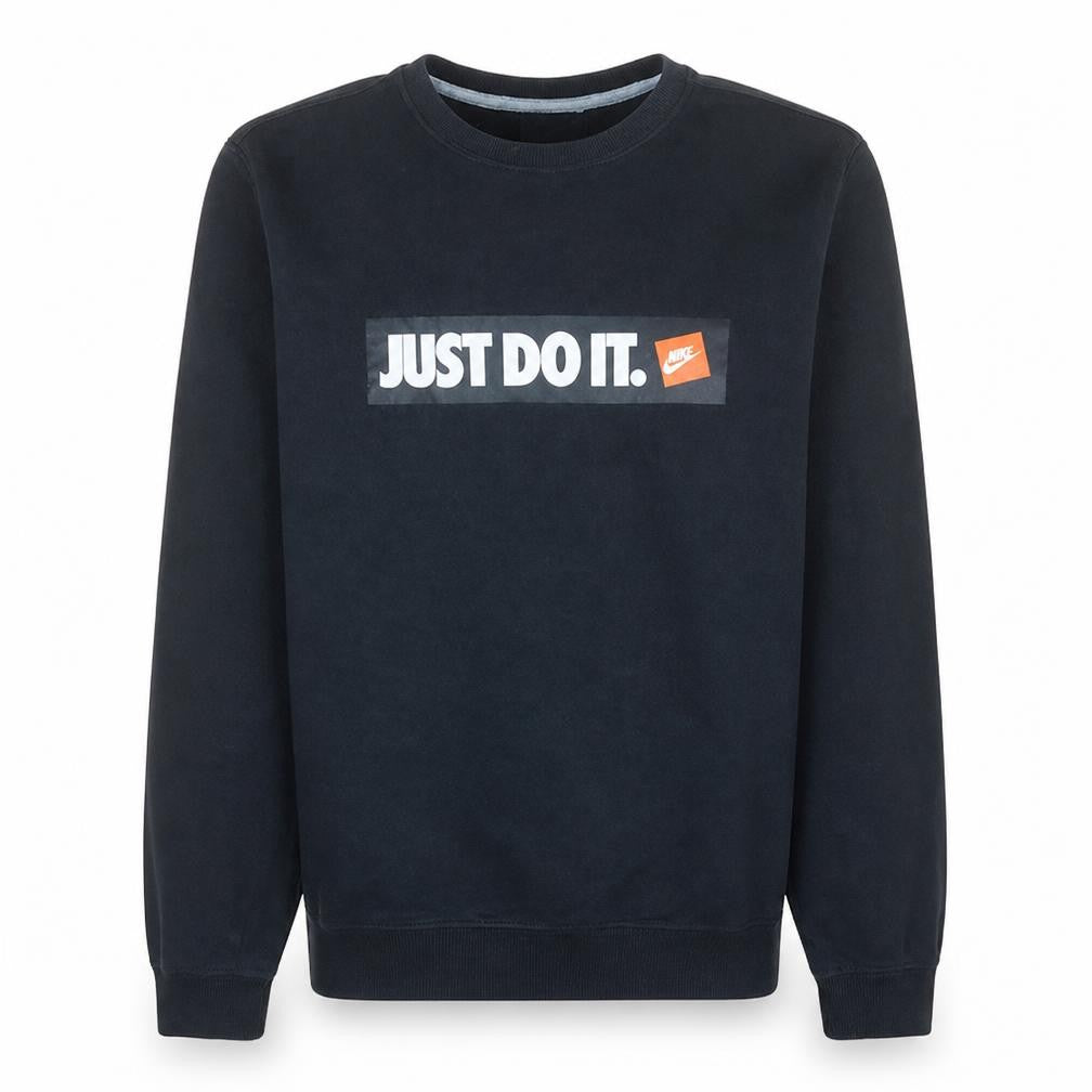 Nike Men's Black 'Just Do It' Crew Neck Sweatshirt Size M