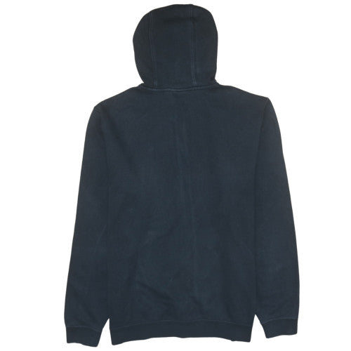 Nike Men's Black Full Zip Hoodie L Cotton Blend Logo Casual