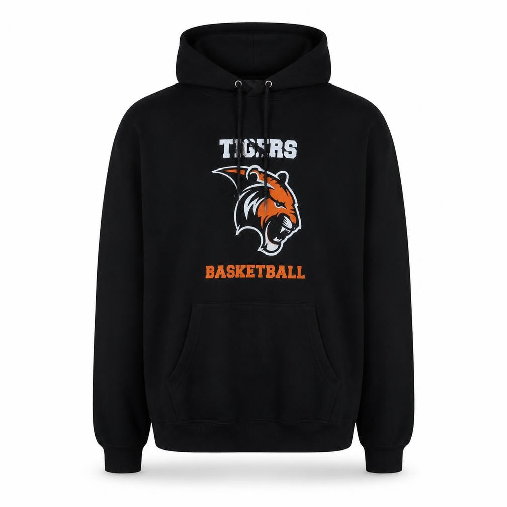 Champion Men's Black Tigers Basketball Pullover Hoodie Size M