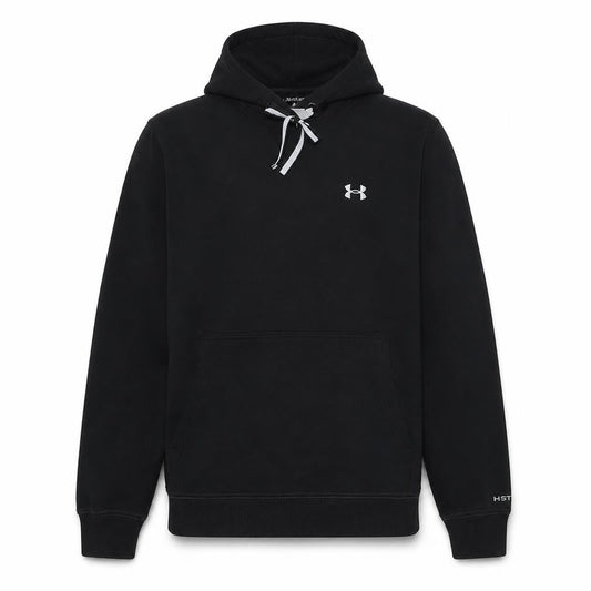 Under Armour Men's Black Pullover Hoodie Size M Fleece Logo