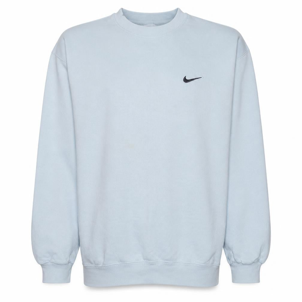 Nike Men's White L Pullover Sweatshirt Crew Neck Sports Fleece