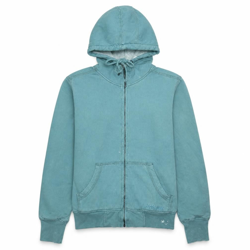 Carhartt Womens Blue Full Zip Hoodie M (8-10) Cotton Blend