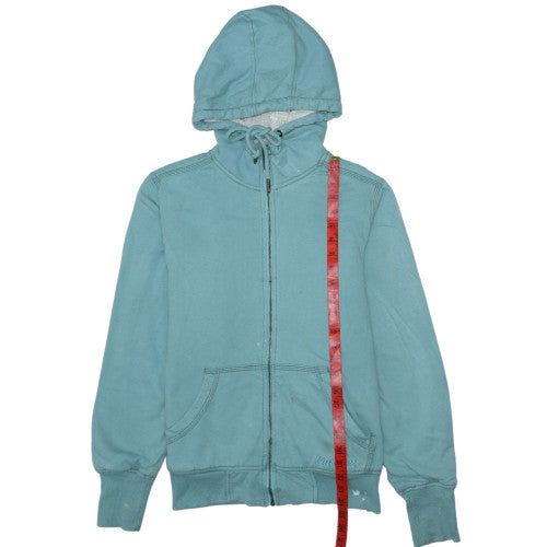 Carhartt Womens Blue Full Zip Hoodie M (8-10) Cotton Blend