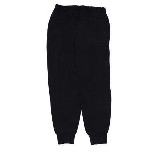 Puma Womens Black Jogger Trousers Size M Fleece Elastic Waist