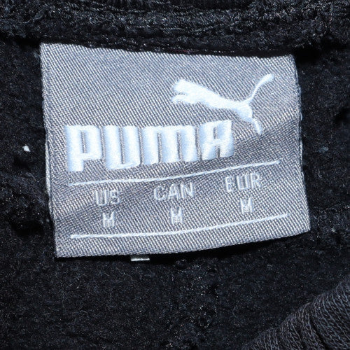 Puma Womens Black Jogger Trousers Size M Fleece Elastic Waist
