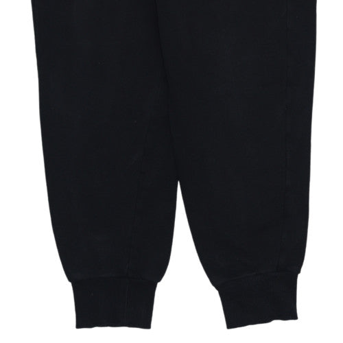 Puma Womens Black Jogger Trousers Size M Fleece Elastic Waist