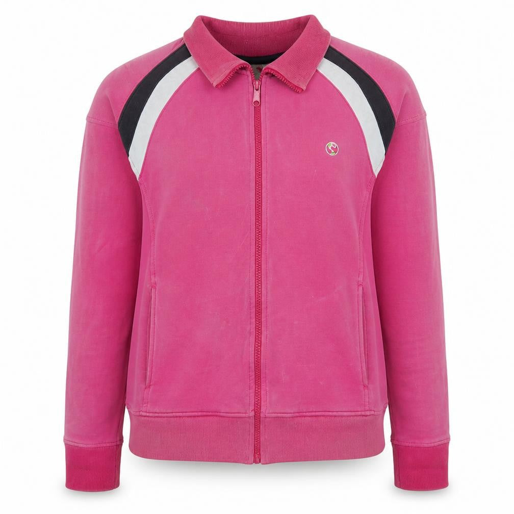 Ellessential Women's Pink Track Jacket Size 14 Full Zip Activewear