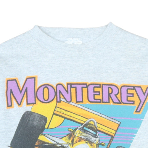 Tultex Women's Grey Monterey 1993 Graphic Pullover Sweatshirt Medium