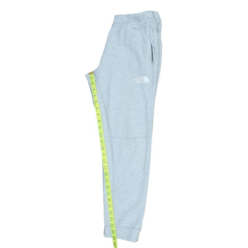 The North Face Boys Grey Jogger Sweatpants L Fleece Cotton Blend