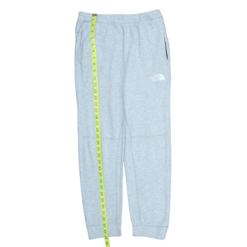 The North Face Boys Grey Jogger Sweatpants L Fleece Cotton Blend