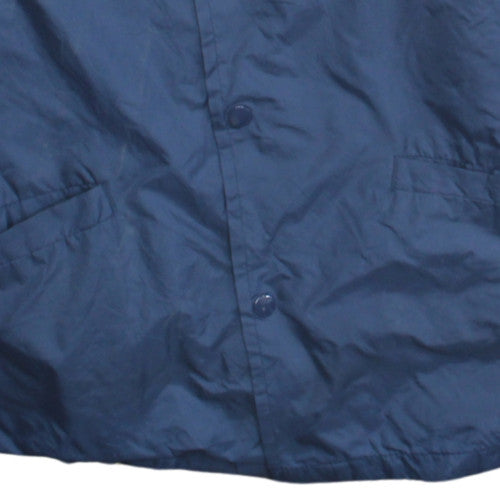 Cotton Tee Men's Blue Hooded Windbreaker Jacket M