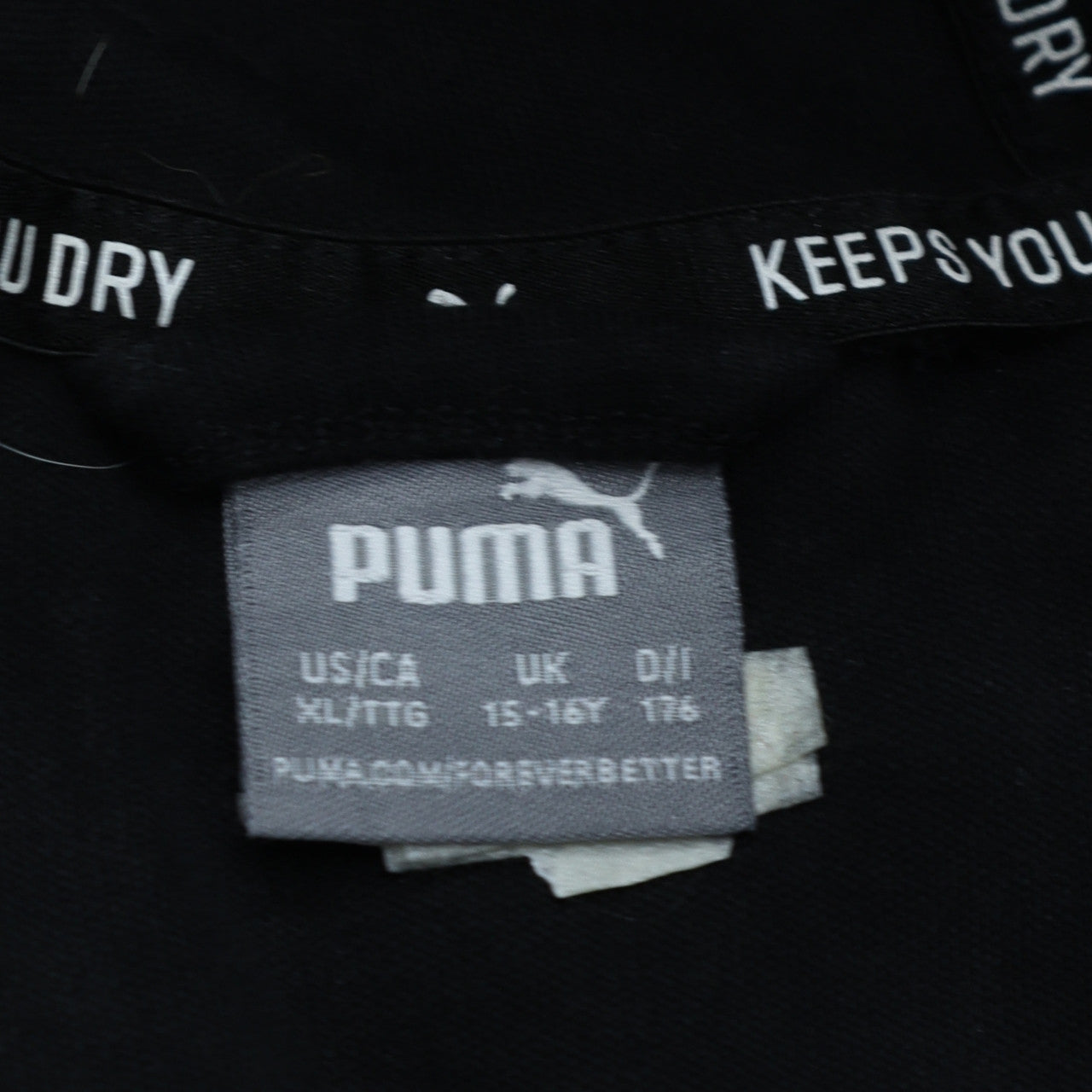 Puma Boys Black Full Zip Hoodie 15-16 Years Fleece Hooded Sweatshirt