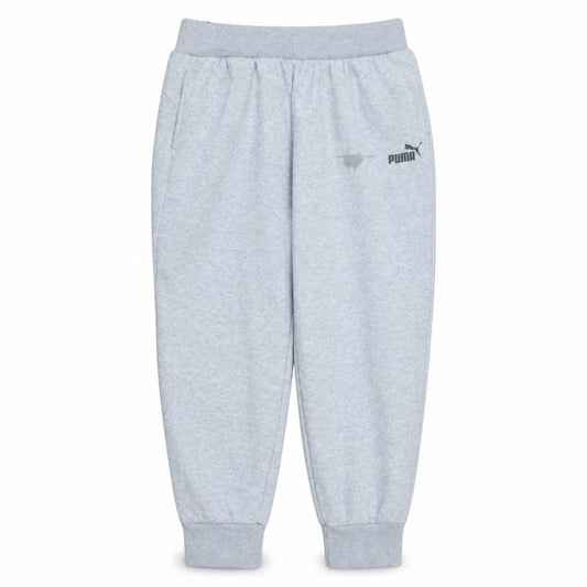 Front view of Puma Men’s Grey Jogger Sweatpants L Regular Fit Casual Sports