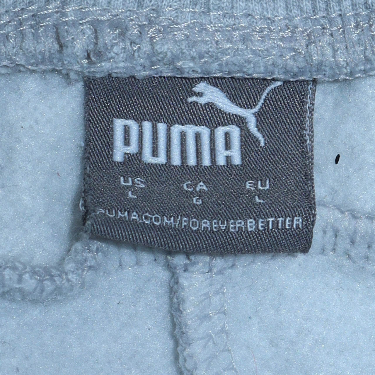Puma Men’s Grey Jogger Sweatpants L Regular Fit Casual Sports