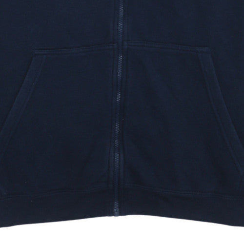 Nike Men’s Blue Full Zip Hoodie XL Fleece Sports Sweatshirt