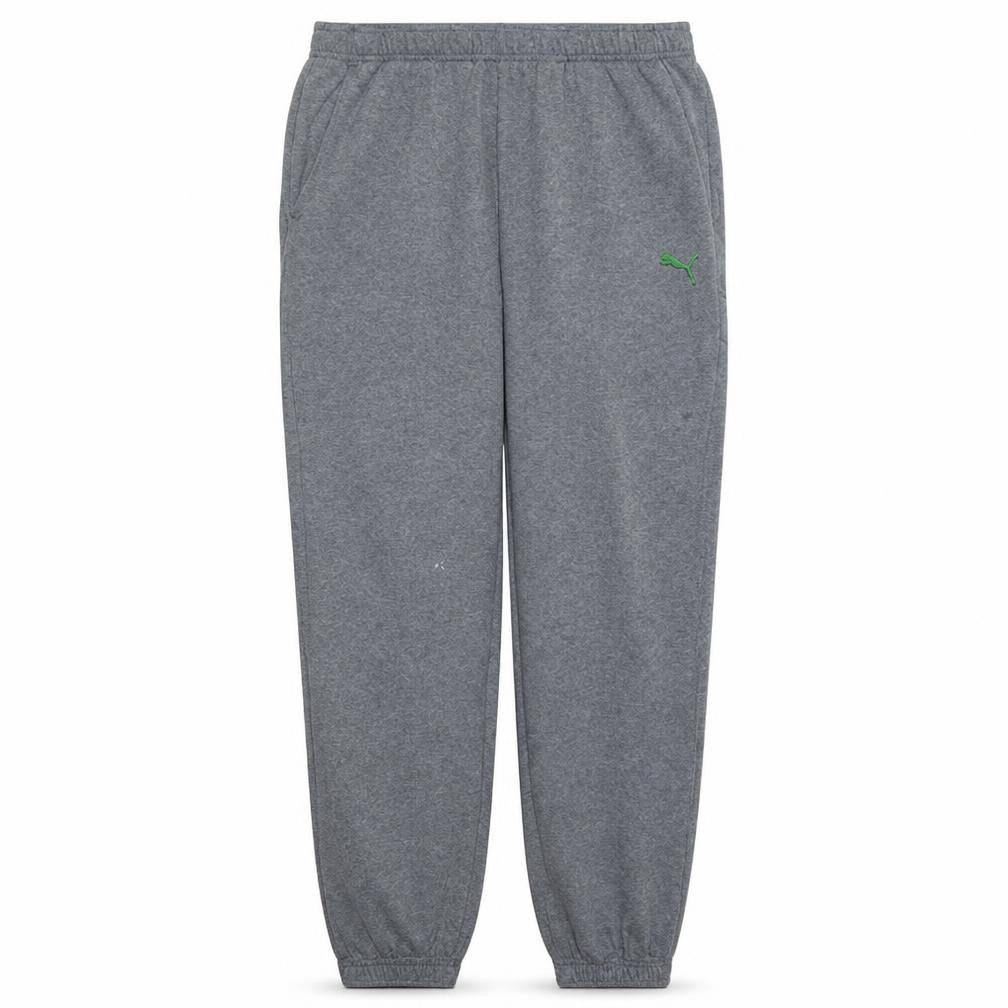 Puma Men’s Grey Jogger Trousers L Regular Fit Fleece Activewear