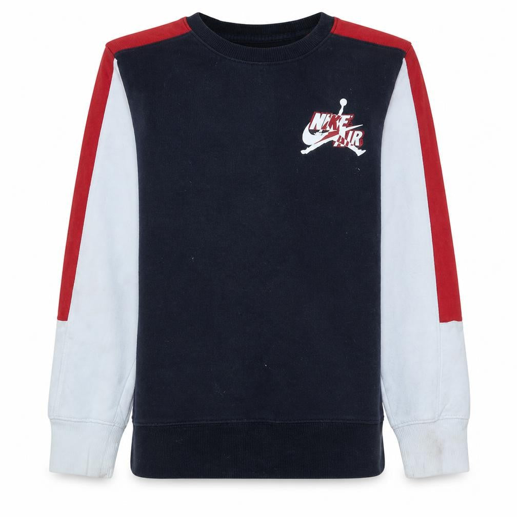 Nike Boys Multicoloured 12-13 Years Pullover Sweatshirt Crew Neck Logo