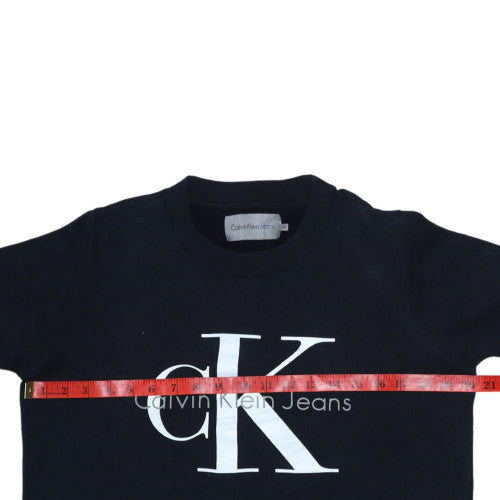 Calvin Klein Jeans Womens Black Medium Pullover Sweatshirt