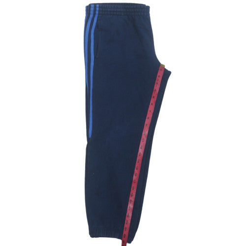 Adidas Boys Blue Jogger Activewear Trousers 12-13 Years Fleece Elastic Waist