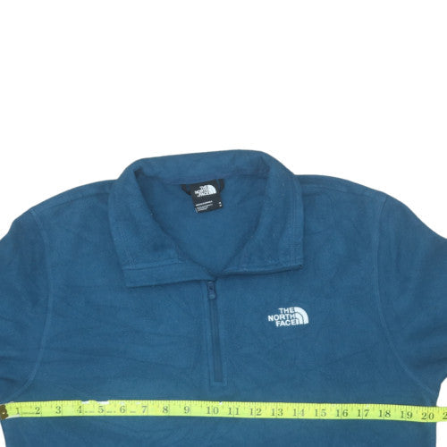 The North Face Men's Blue Fleece 1/4 Zip Pullover Sweatshirt M