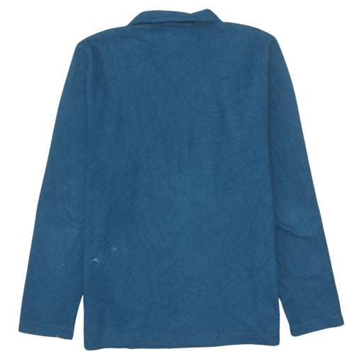 The North Face Men's Blue Fleece 1/4 Zip Pullover Sweatshirt M