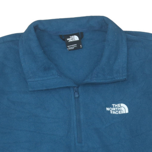 The North Face Men's Blue Fleece 1/4 Zip Pullover Sweatshirt M