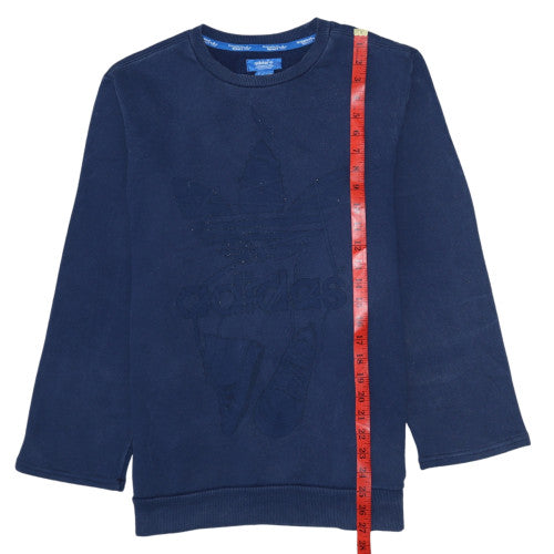 Adidas Men's Blue Crew Neck Pullover Sweatshirt Size M