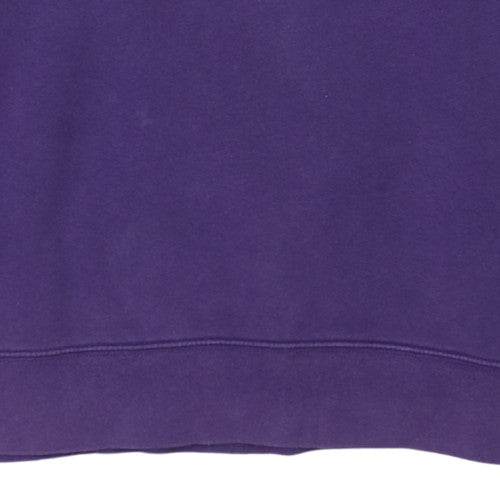 Russell Women Purple Crew Neck Pullover Sweatshirt Medium