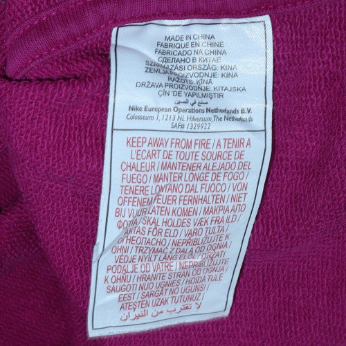 Nike Womens Purple 1/4 Zip Hooded Sweatshirt Size S