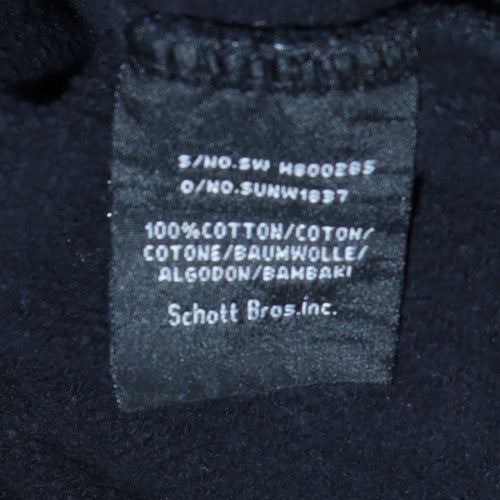 Schott NYC Women's Black Pullover Hoodie Medium Cotton Logo