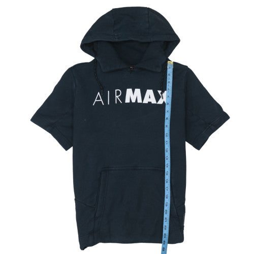 Nike Air Max Men's Black Short Sleeve Pullover Hoodie Size M