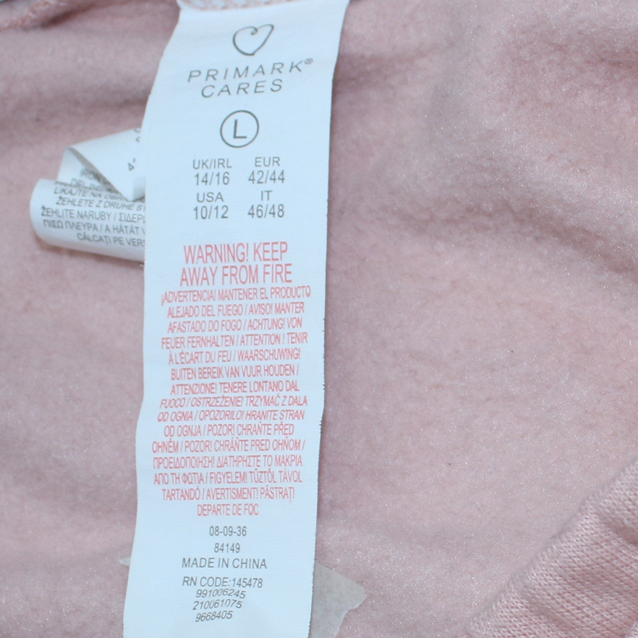 Primark Disney Women Pink Minnie Mouse Jogger Trousers L