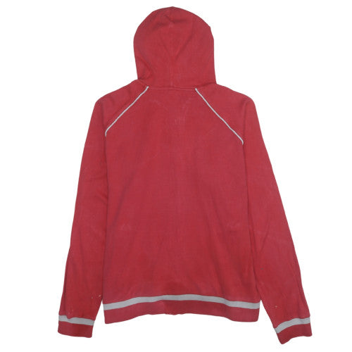 Nike Women's Red Full Zip Hoodie XL 20/22 Reflective Trim Casual