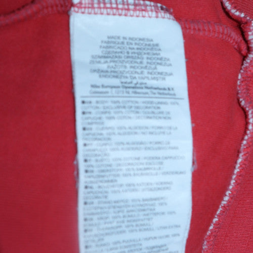 Nike Women's Red Full Zip Hoodie XL 20/22 Reflective Trim Casual