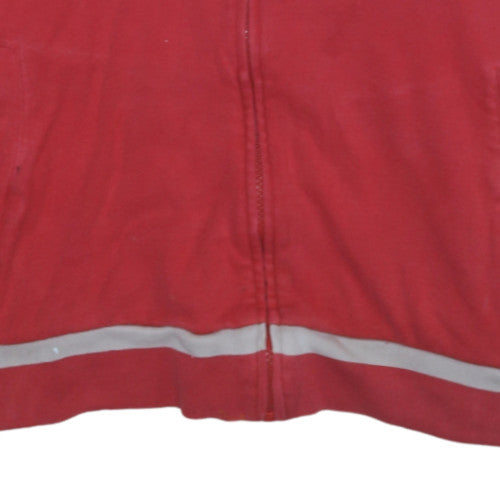 Nike Women's Red Full Zip Hoodie XL 20/22 Reflective Trim Casual