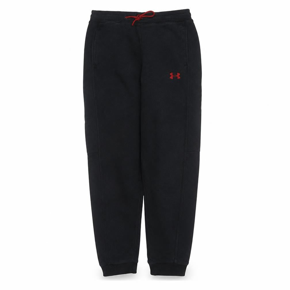 Under Armour Boys Black Jogger Trousers L Fleece Warm Activewear Pants