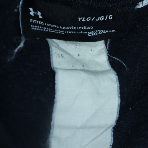 Under Armour Boys Black Jogger Trousers L Fleece Warm Activewear Pants